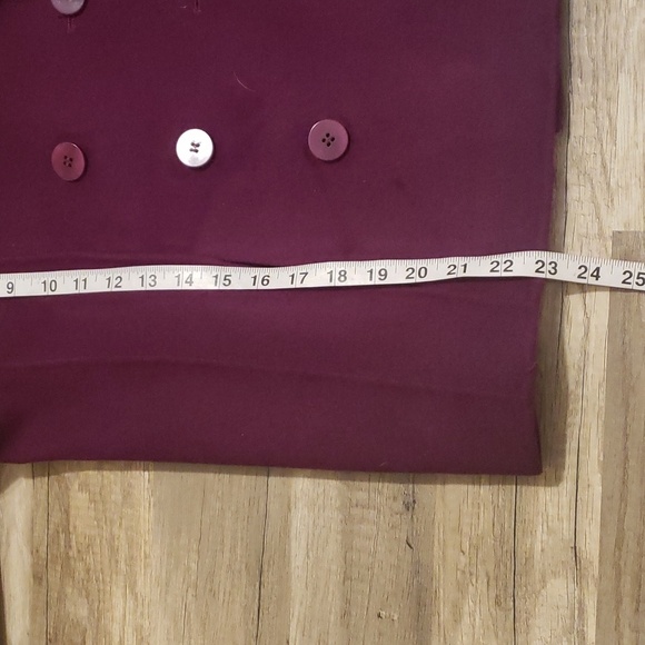 TALBOTS WOOL BLEND CROPPED DOUBLE BREASTED JACKET SZ 4 - Picture 5 of 14